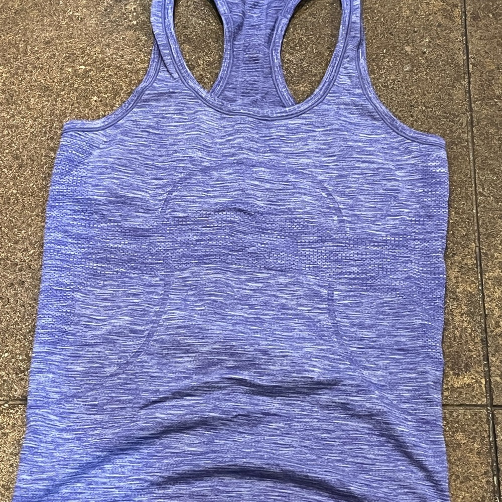 purple lululemon swiftly tank top